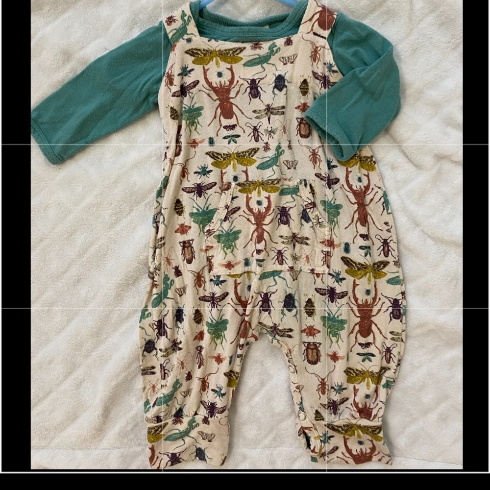 COPY - Kate Quinn The Woods Collection cuffed overall with long sleeve
